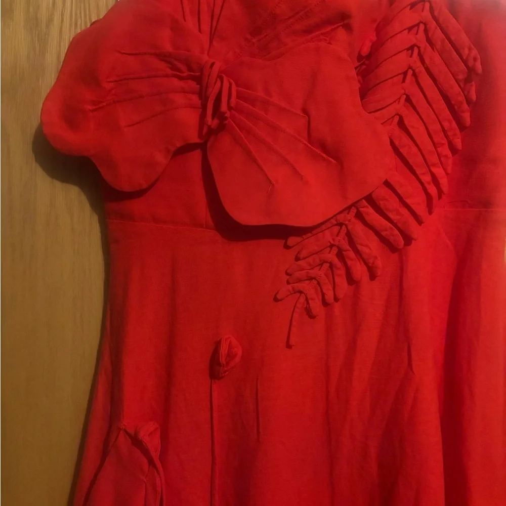 FARM Rio Red Midi Dress - Picture 2 of 7